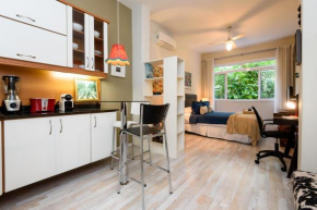 Omar do Rio: Moderno e Elegante Studio no Alto Leblon, com Internet 250mbps e Workstation (TMC 541/202)
